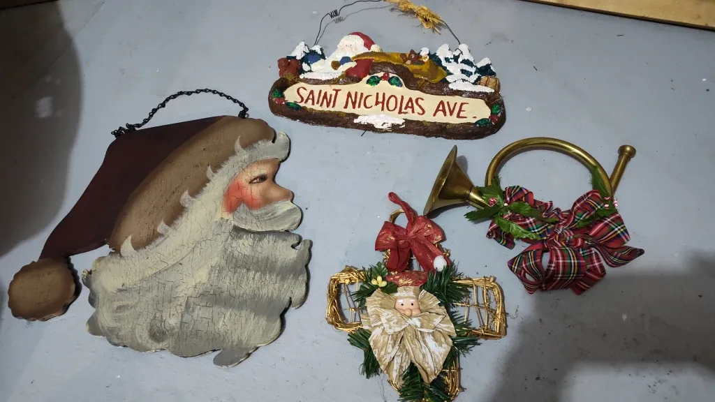 Vintage Christmas Decorations - Set of 4