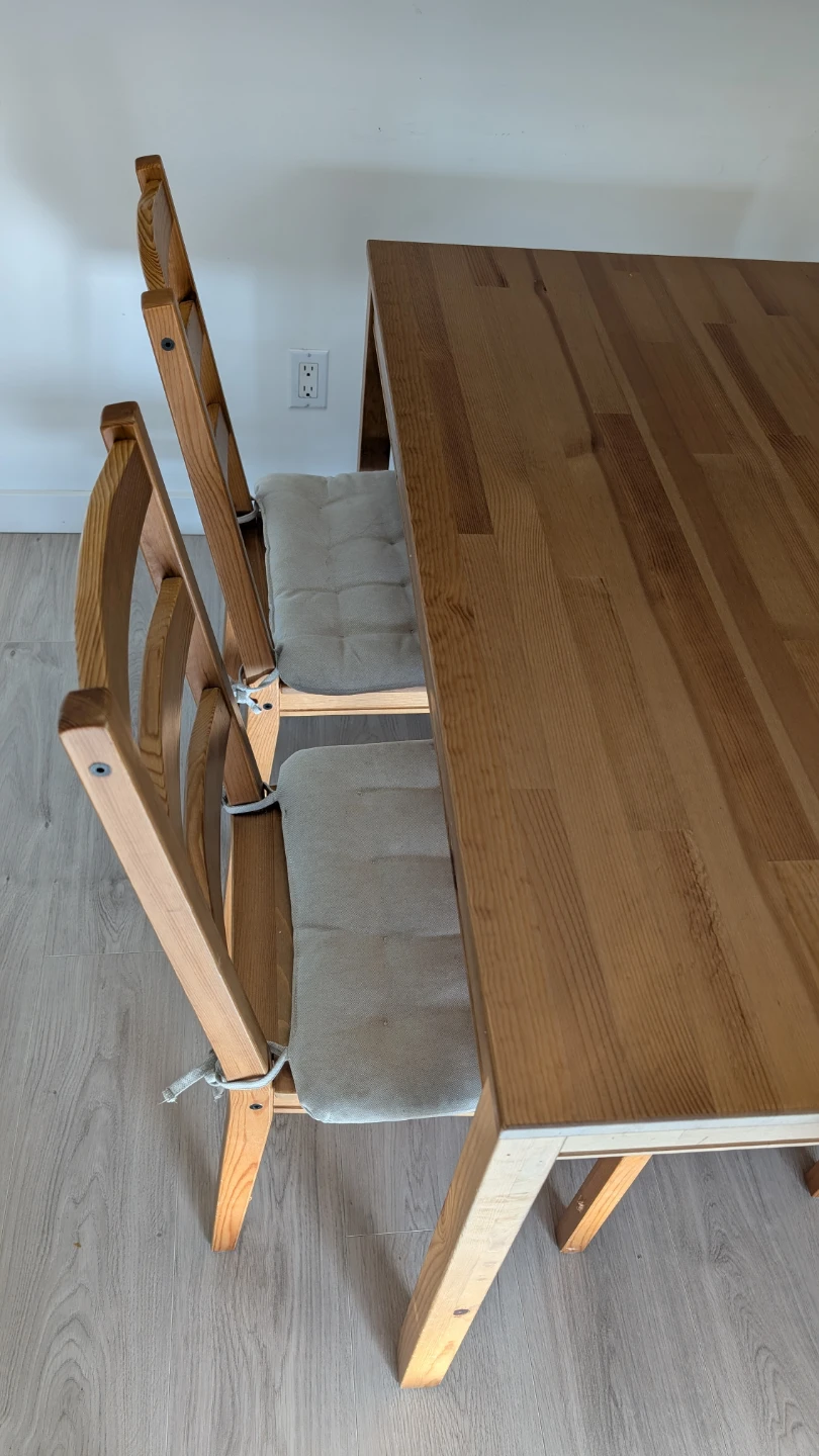 IKEA Dining Table with 4 Chairs - photo 2