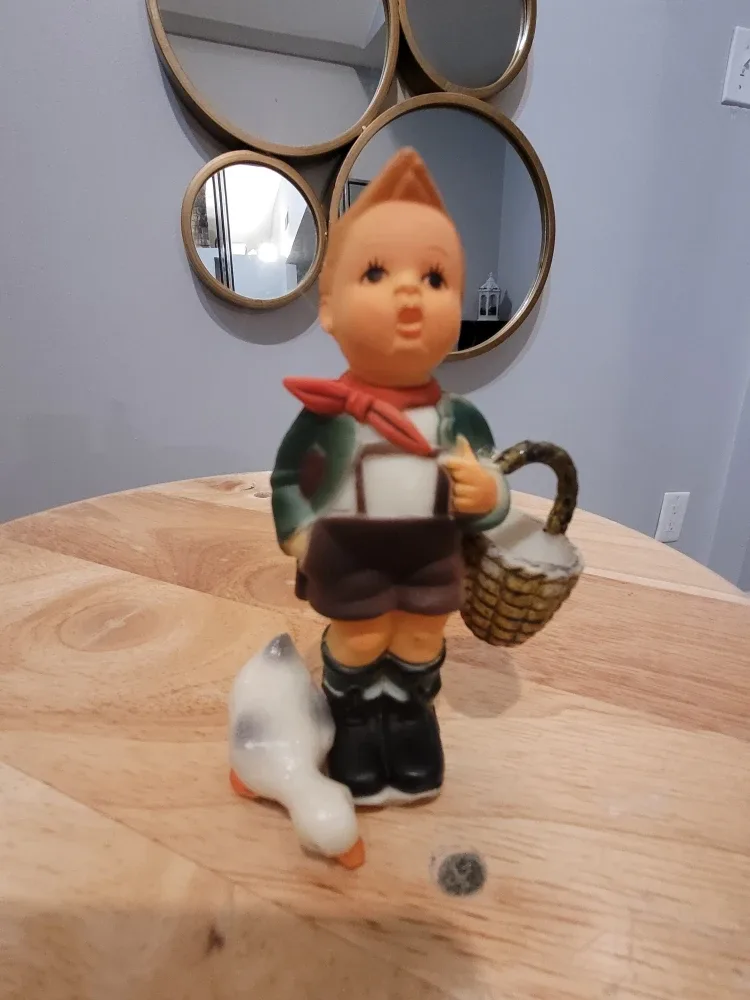 Vintage Hummel-style Boy & Girl Ornaments image indicator(6)