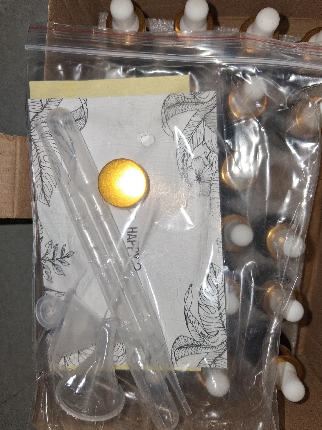 15ml Amber Glass Bottles with Droppers (Lot of 24) image indicator(3)