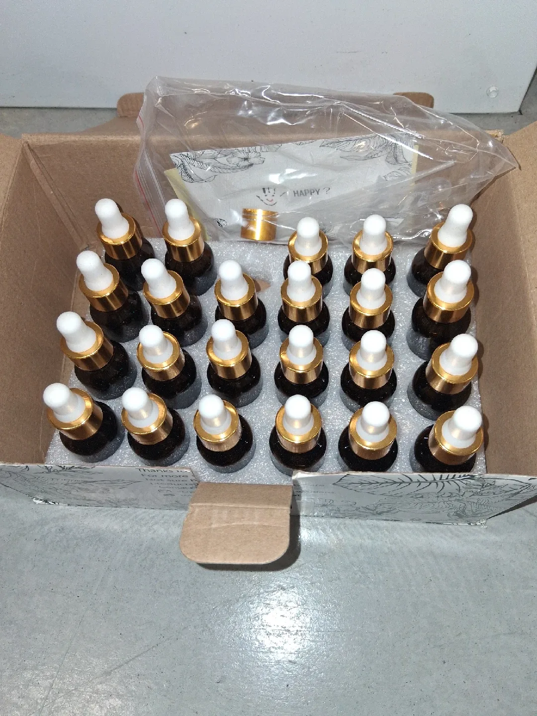 15ml Amber Glass Bottles with Droppers (Lot of 24) image indicator(4)