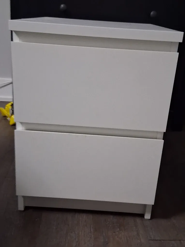 IKEA Malm 2-Drawer Nightstand - White