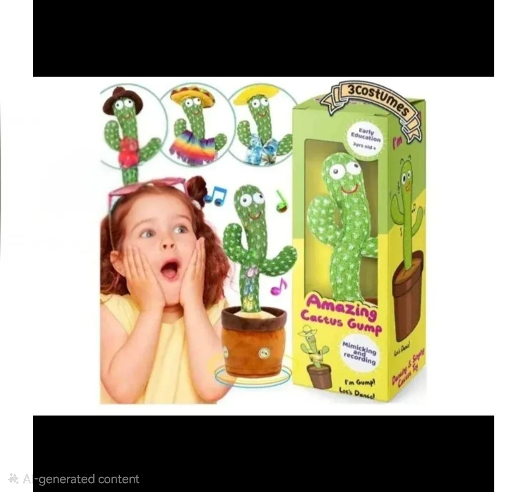 New Interactive Dancing Cactus Toy For Toddlers