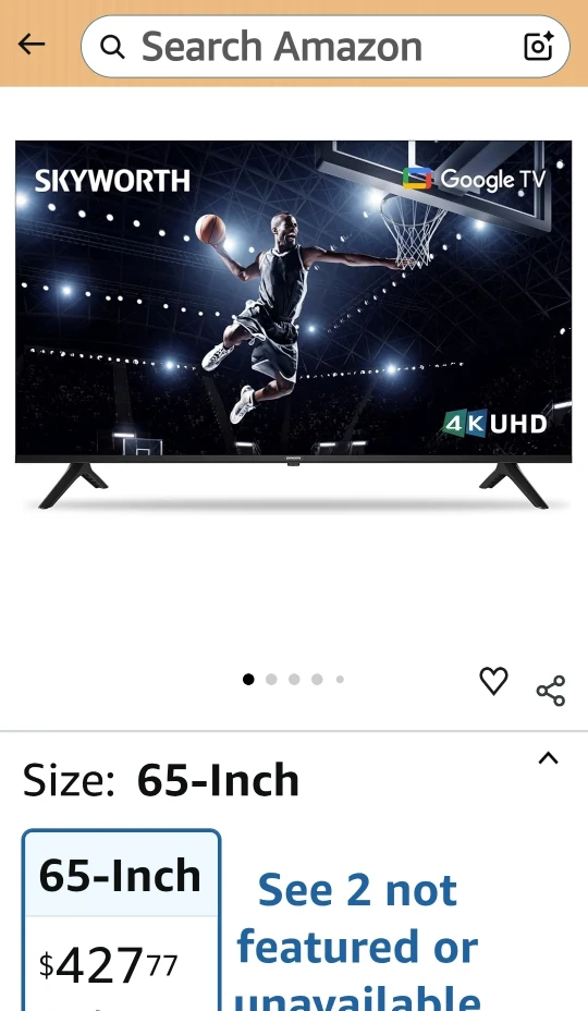 Skyworth 65-Inch 4K UHD Google TV - photo 5