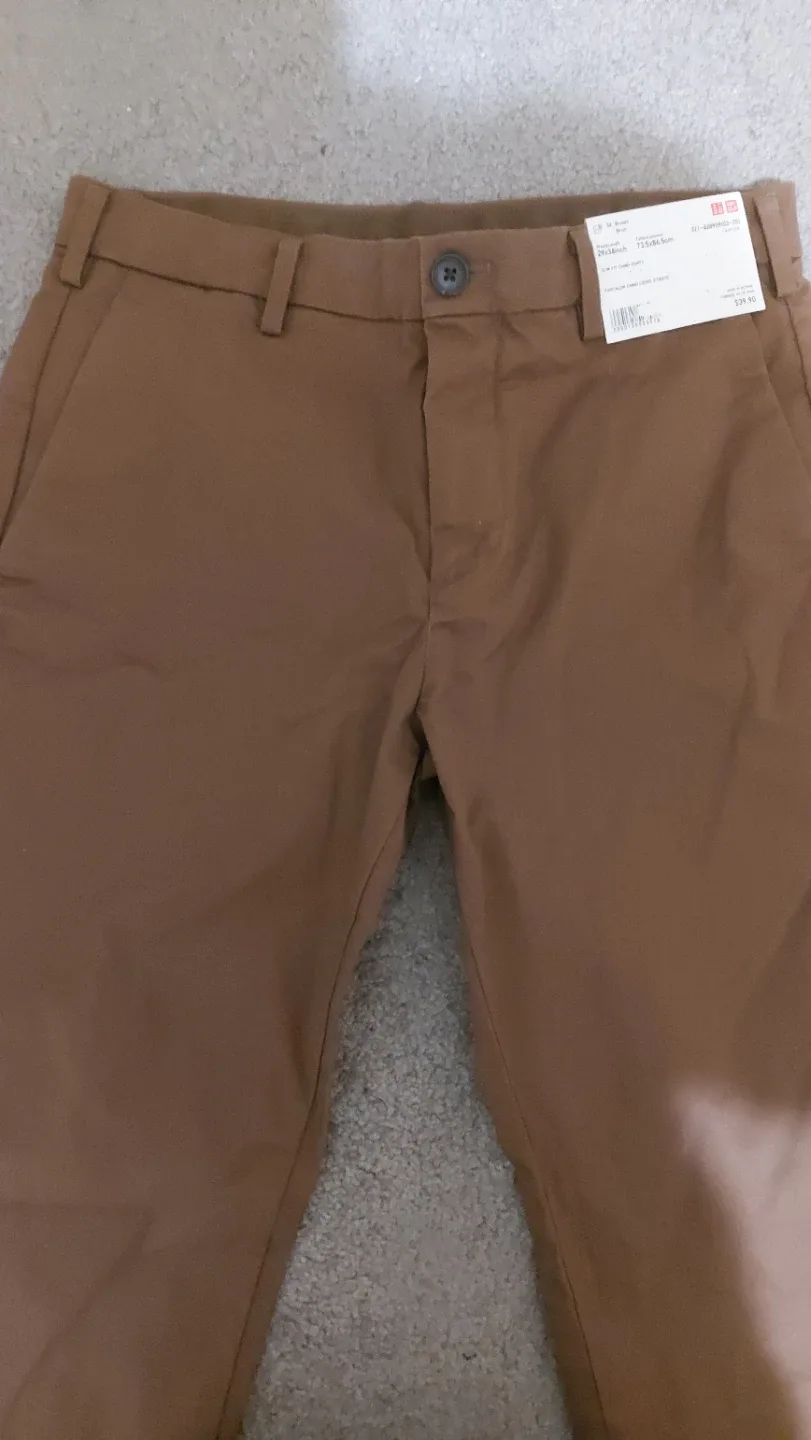 New Uniqlo Slim Fit Chino Pants 29x34 image indicator(4)