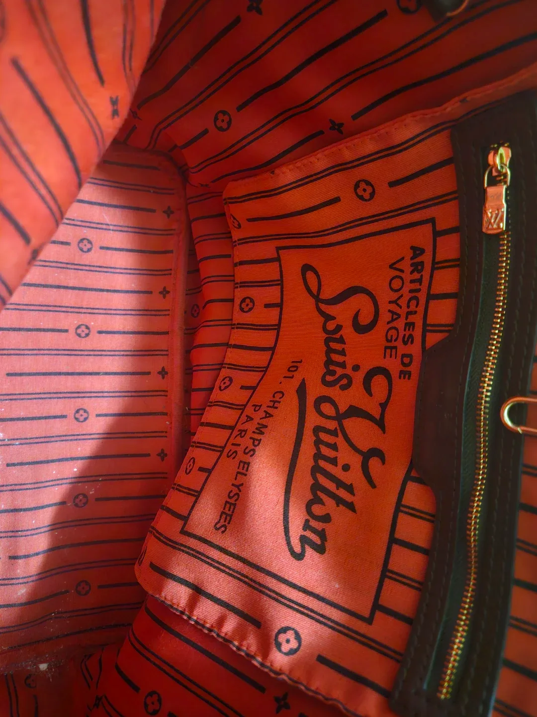 Louis Vuitton Damier Ebene Neverfull Tote image indicator(3)