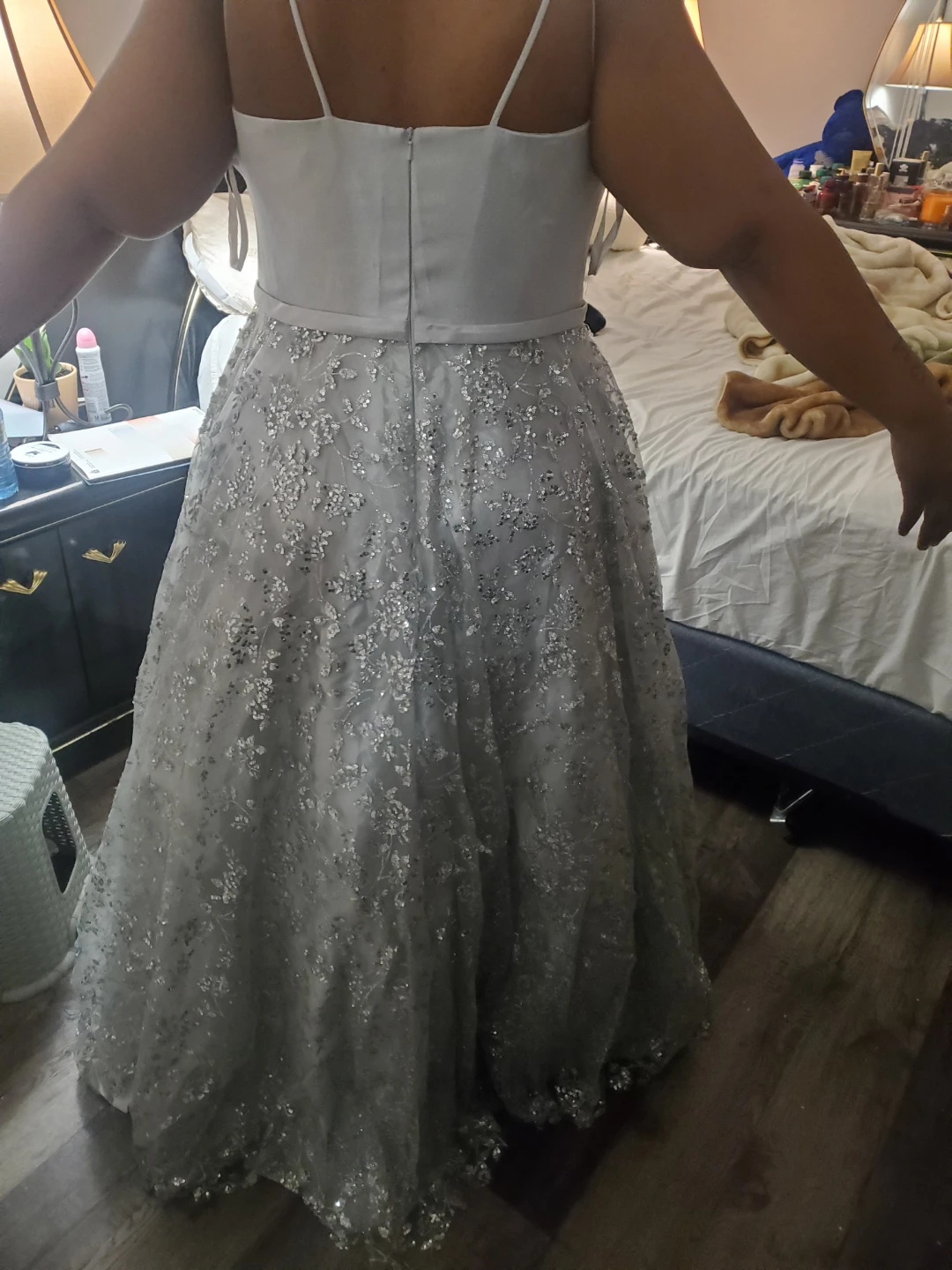 Silver Formal Dress Plus size ( size 18 ) - photo 2
