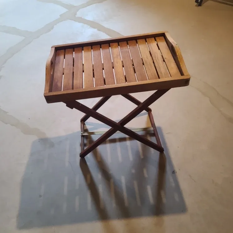 Folding Wooden Tray Table