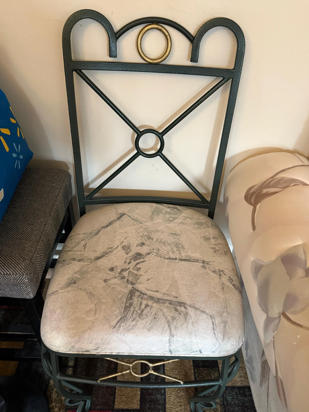 Elegant Metal Frame Dining Chair