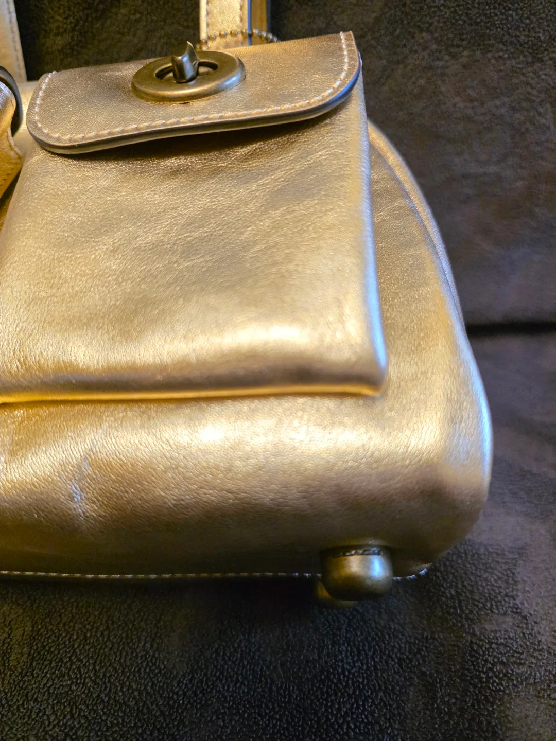 Limited Edition Coach Bag: Twin Turnlock  In Light Gold image indicator(9)