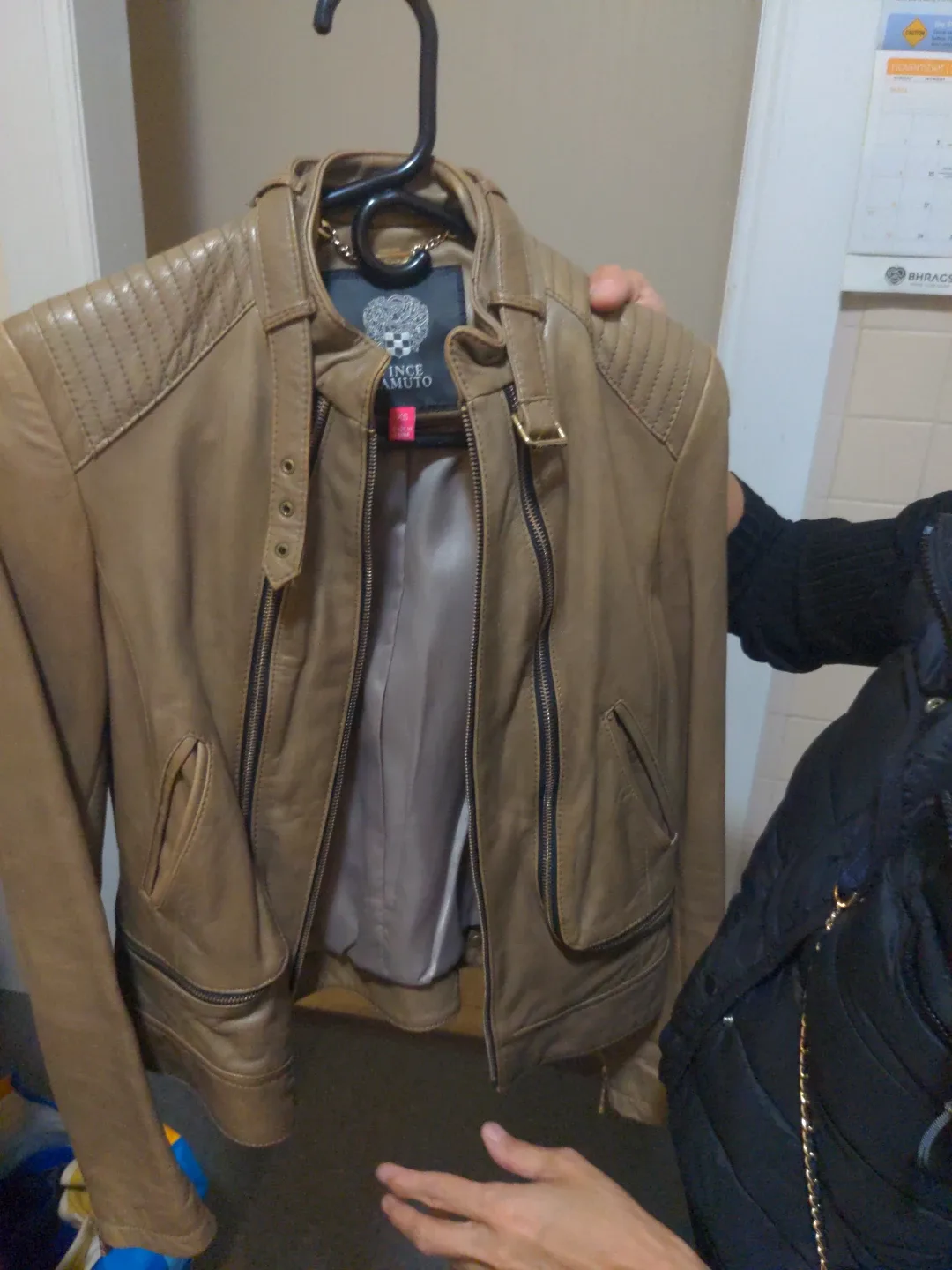 Vince Camuto Leather Jacket image indicator(3)