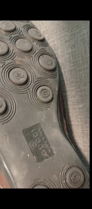 Gucci Brown Leather & Canvas Shoes image indicator(4)