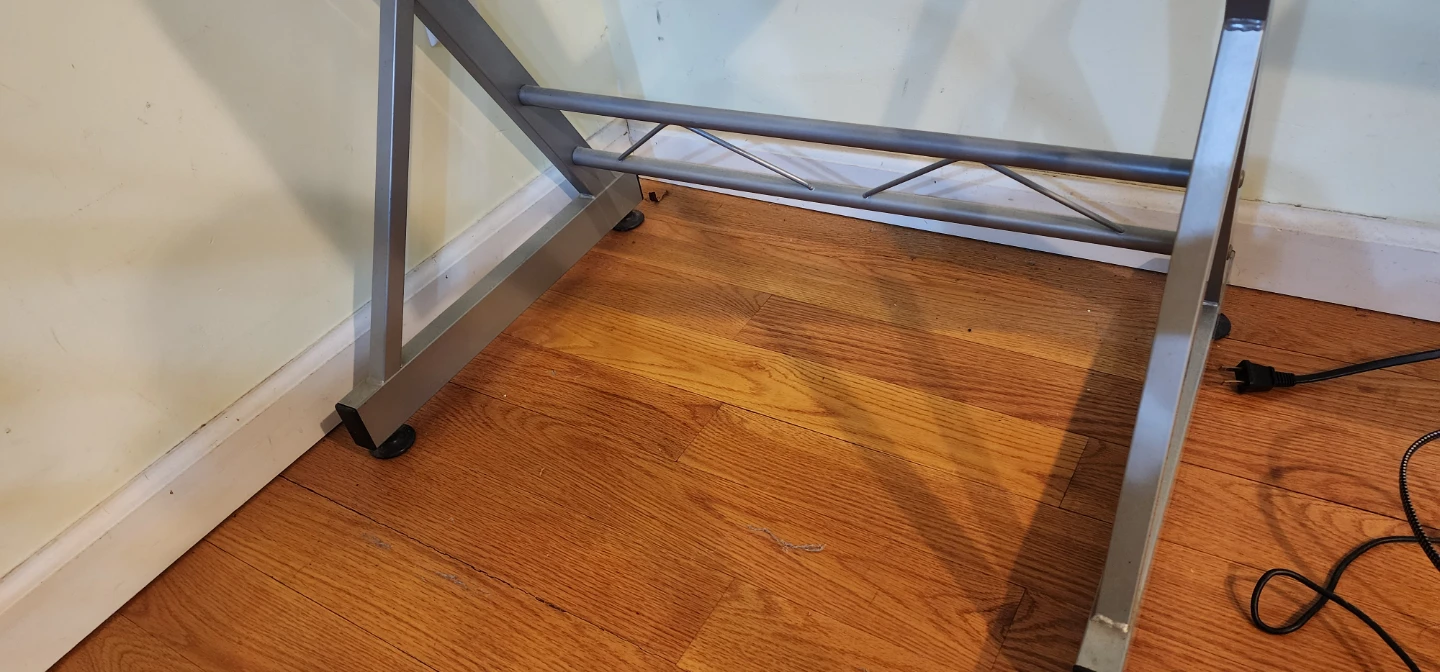 Glass Top Computer Desk - photo 3