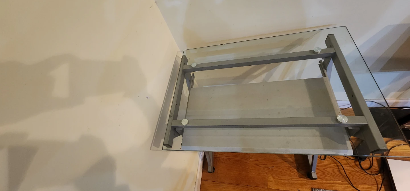 Glass Top Computer Desk - photo 4
