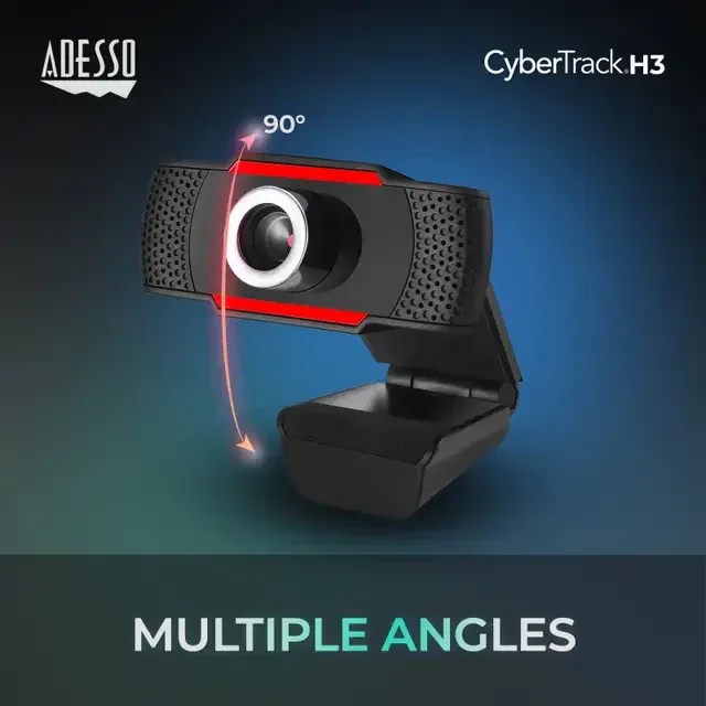Adesso CyberTrack H3 Webcam - 720P HD image indicator(4)