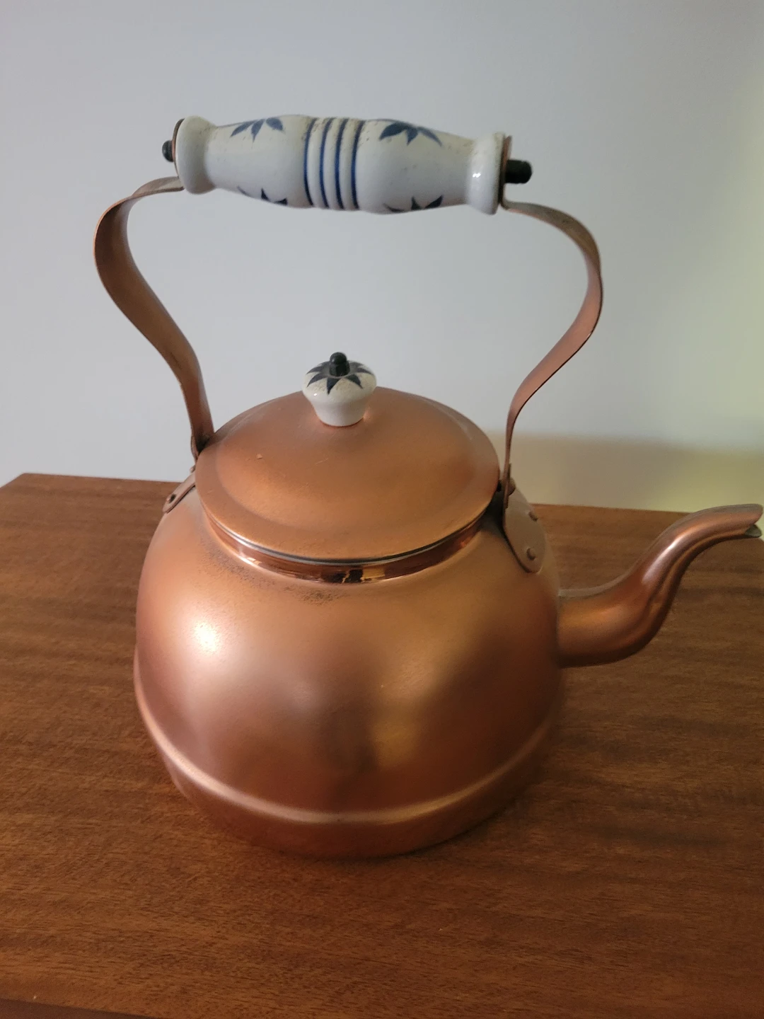Vintage Copper Tea Kettle - photo 2