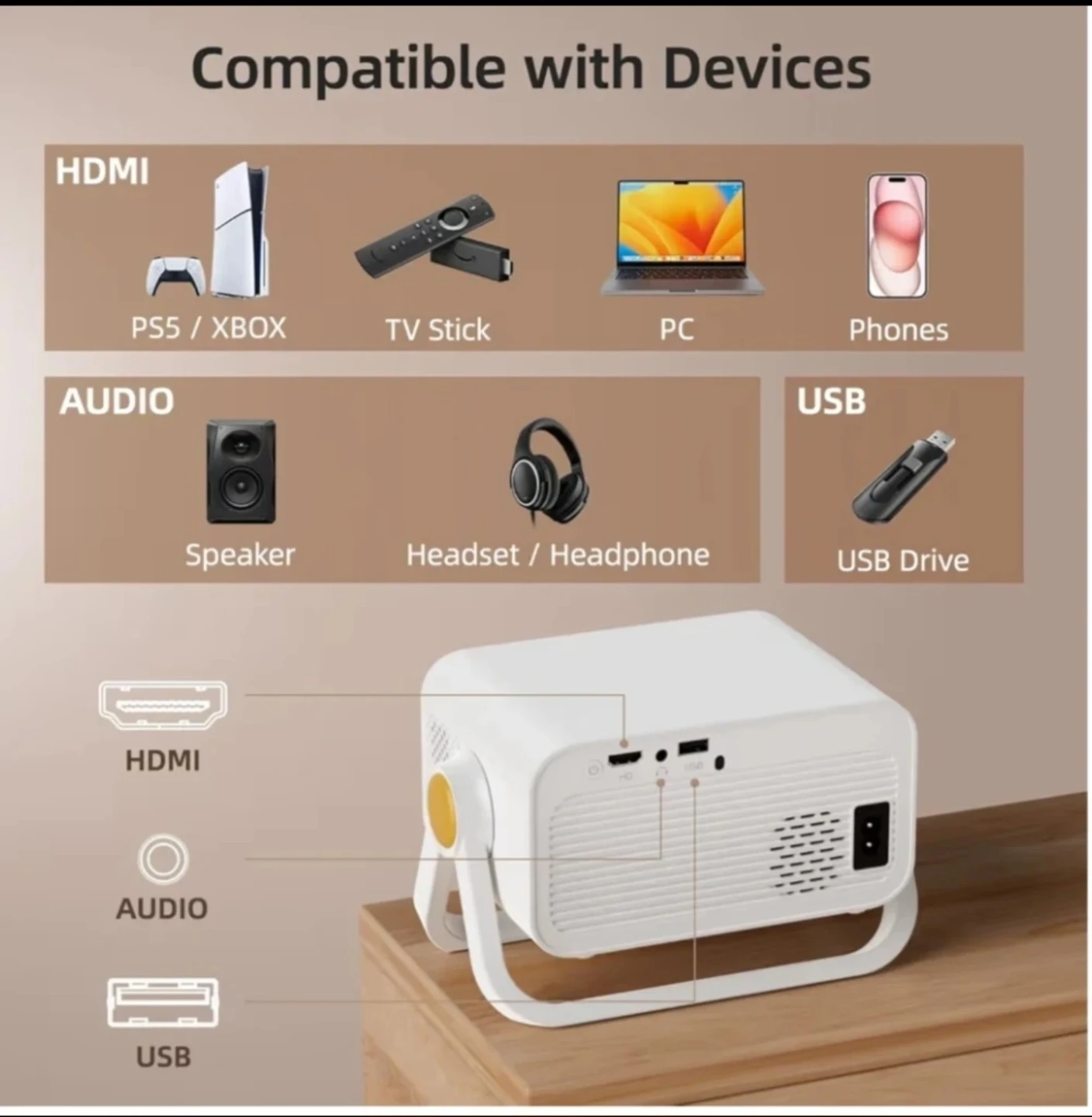 Portable Mini Projector - photo 2