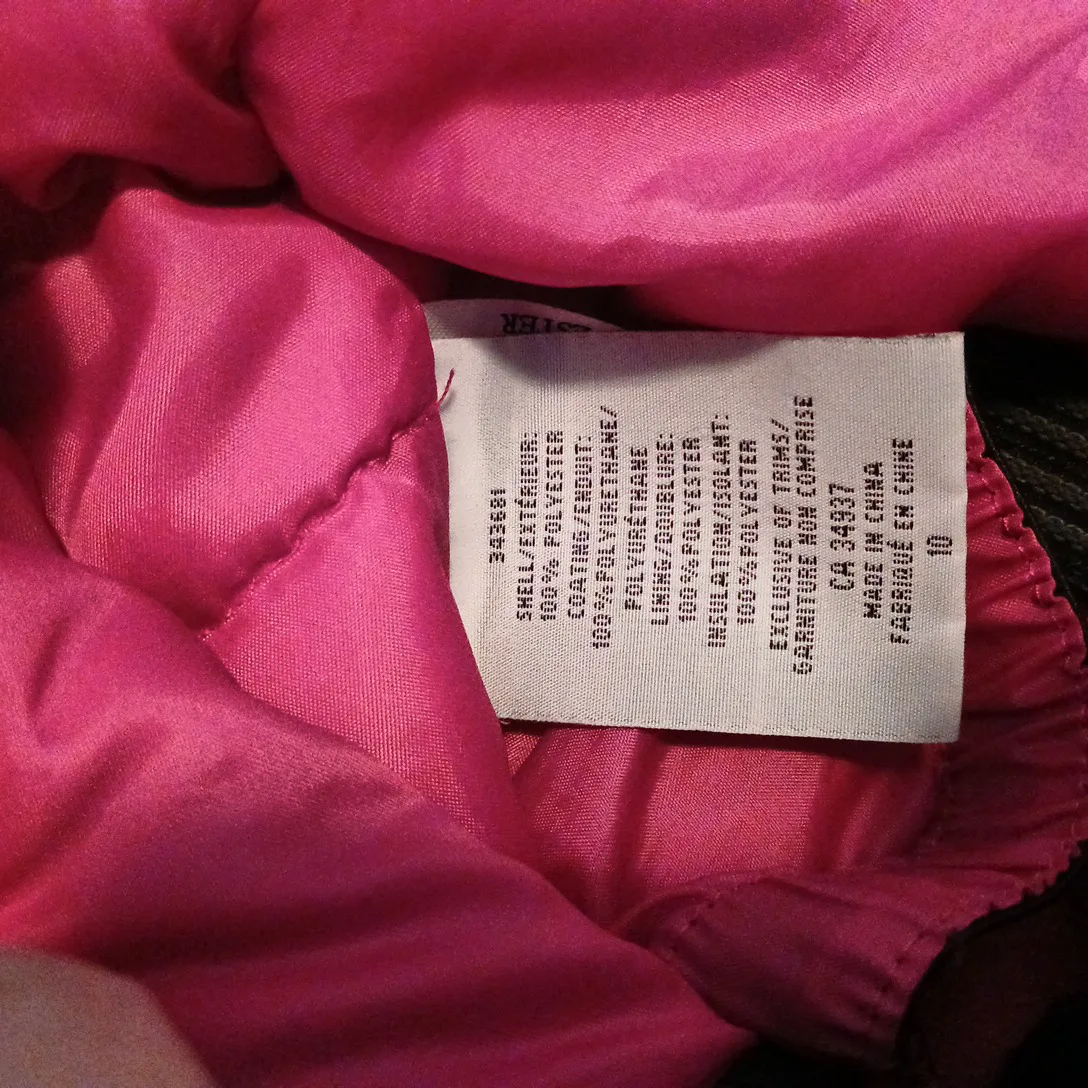 XMTN Girls waterproof snow suit pink black image indicator(9)