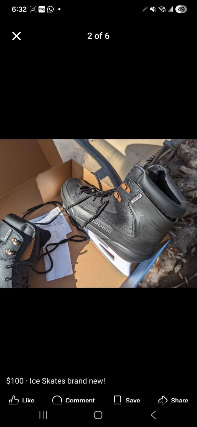 New Bauer Ice Skates - photo 2
