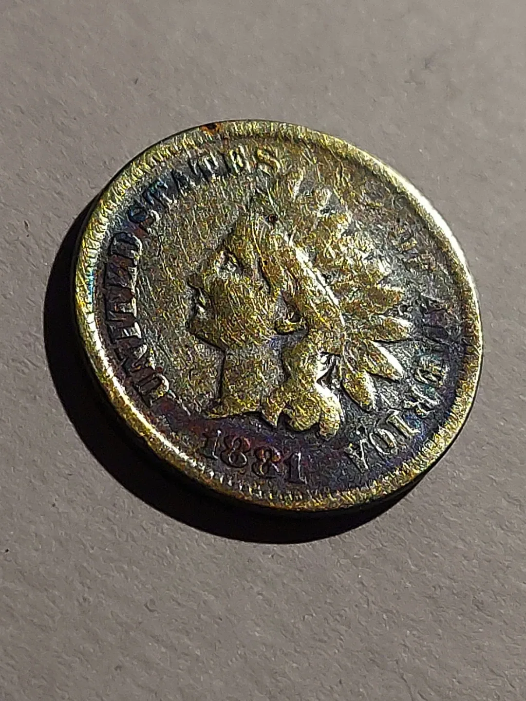 1881 Indian Head One Cent Coin