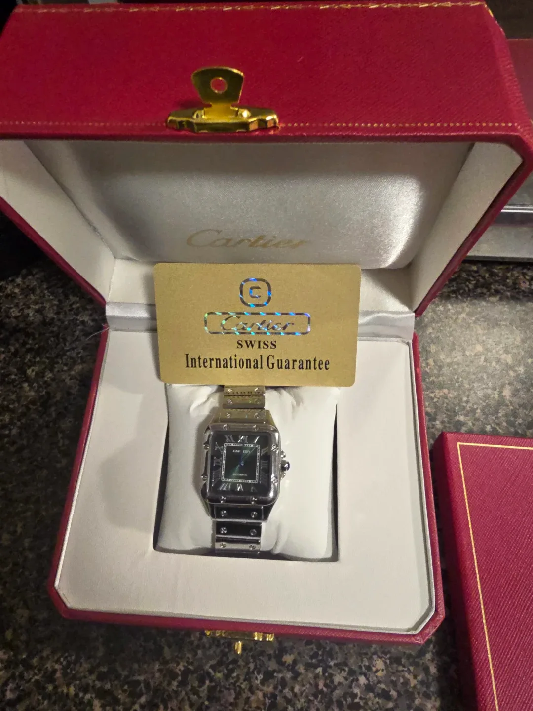 🥕  Cartier Santos Galbee Watch with Box image indicator(3)