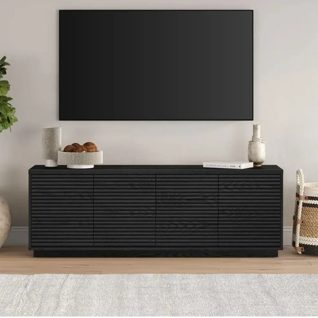 Black Media Console/TV Stand image indicator(9)