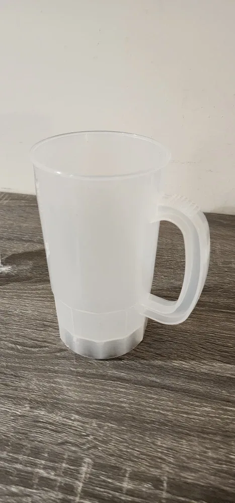 Frosted Plastic Beer Mug