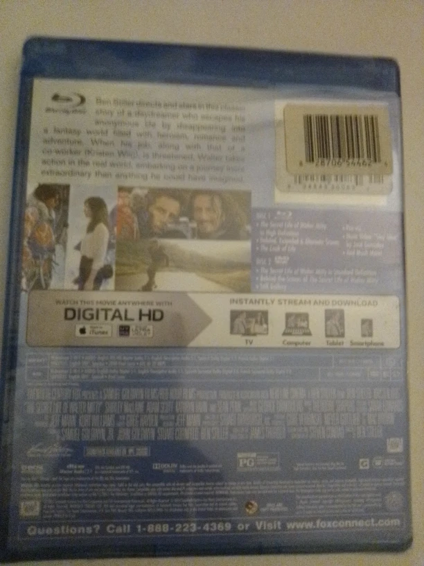 The Secret Life of Walter Mitty Blu-ray + DVD - photo 2