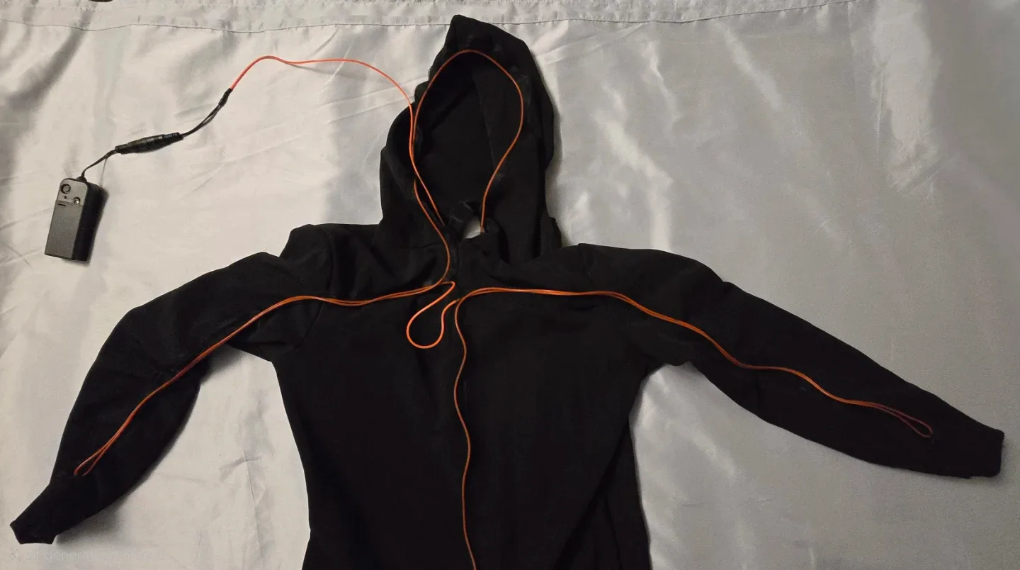 Orange Light-Up Stick Figure Costume - Size Child Medium 8 - 10 image indicator(3)