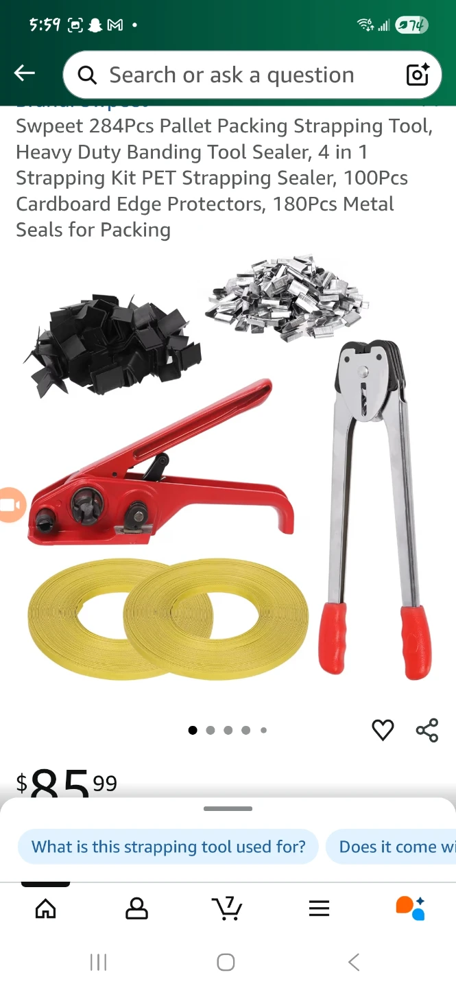 Pallet Packing Strapping Tool Kit- NEW