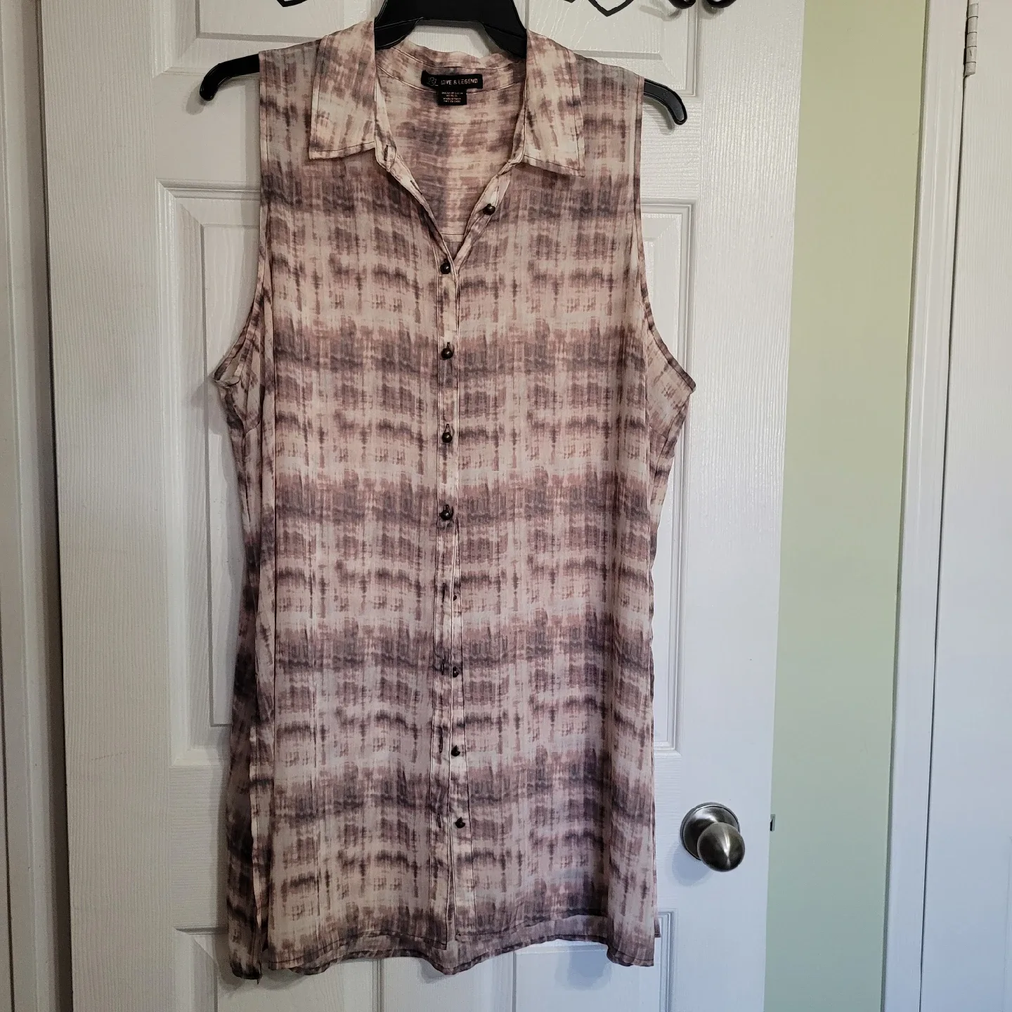 Ladies Size 3X Light Tank Top Blouse thumbnail