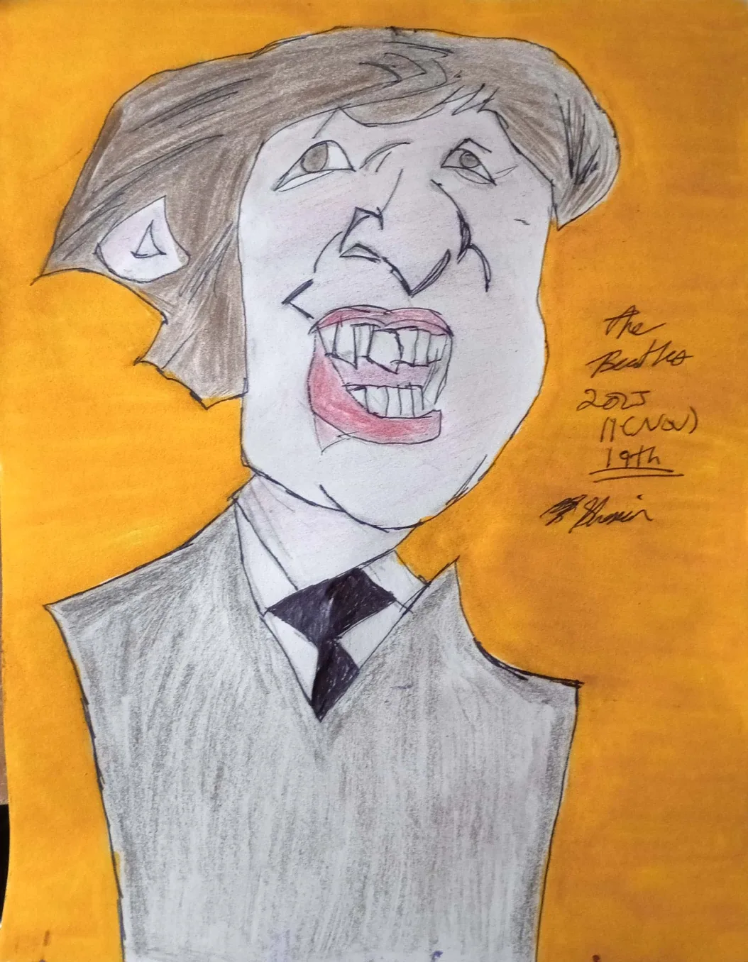 The Beatles Drawing Illustration by Custom Artist Sherwin image indicator(6)