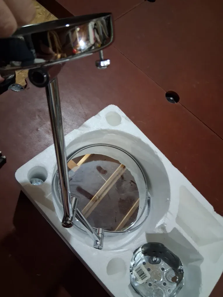 Chrome Vanity Mirror - New in Box image indicator(2)