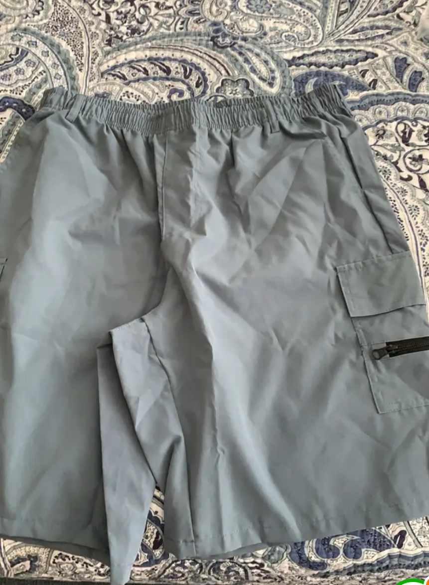 Grey Cargo Shorts