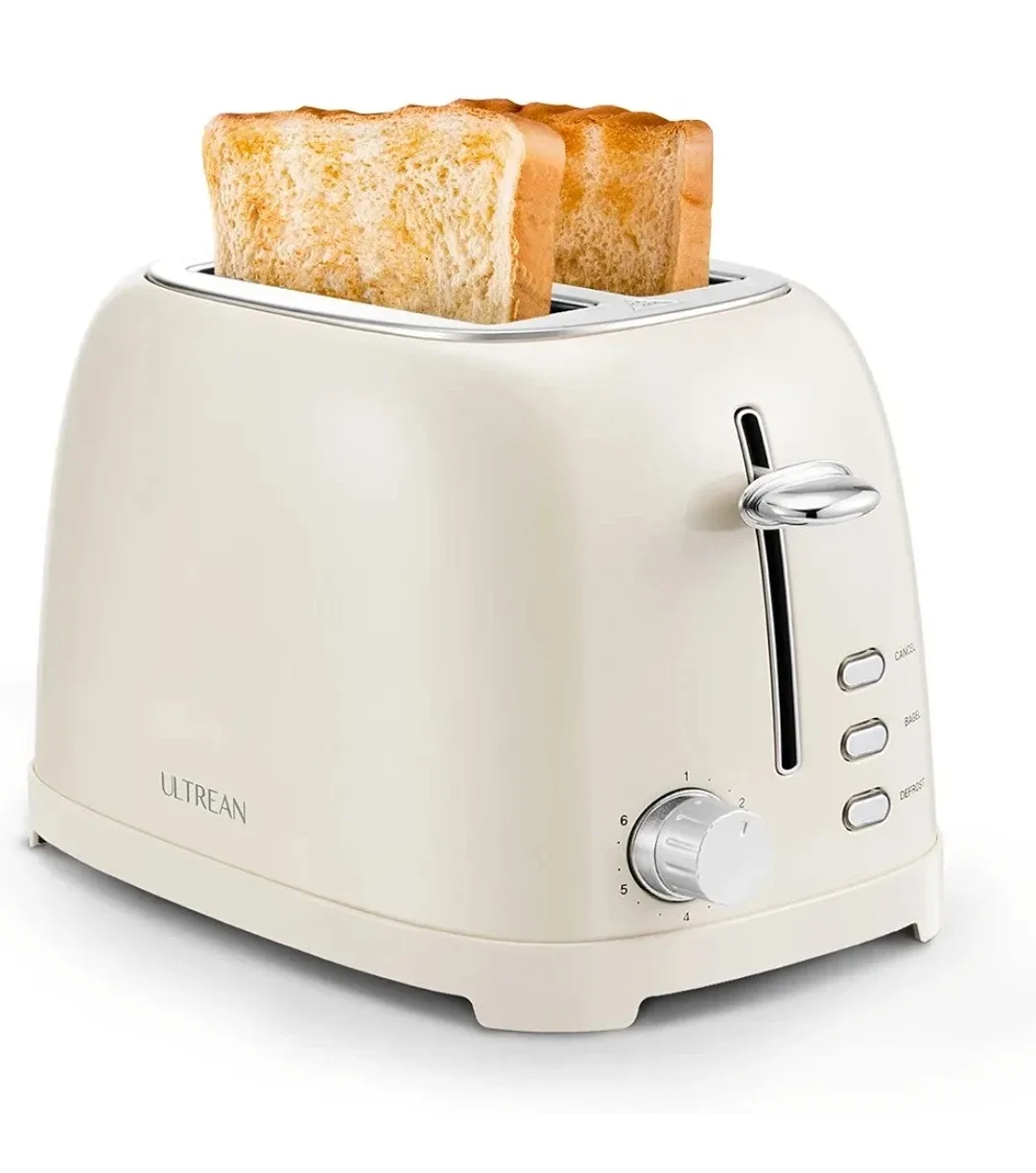 ULTREAN 2-Slice Toaster - Retro Beige