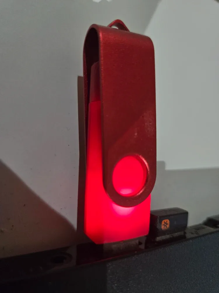 Red 124GB USB Flash Drive image indicator(2)