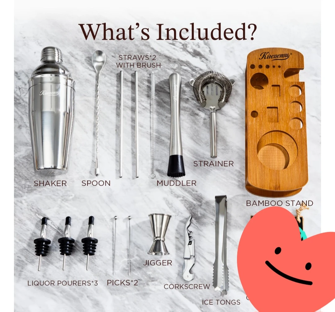 Kiessennsu Professional Cocktail Shaker Set - New in Box! - photo 2