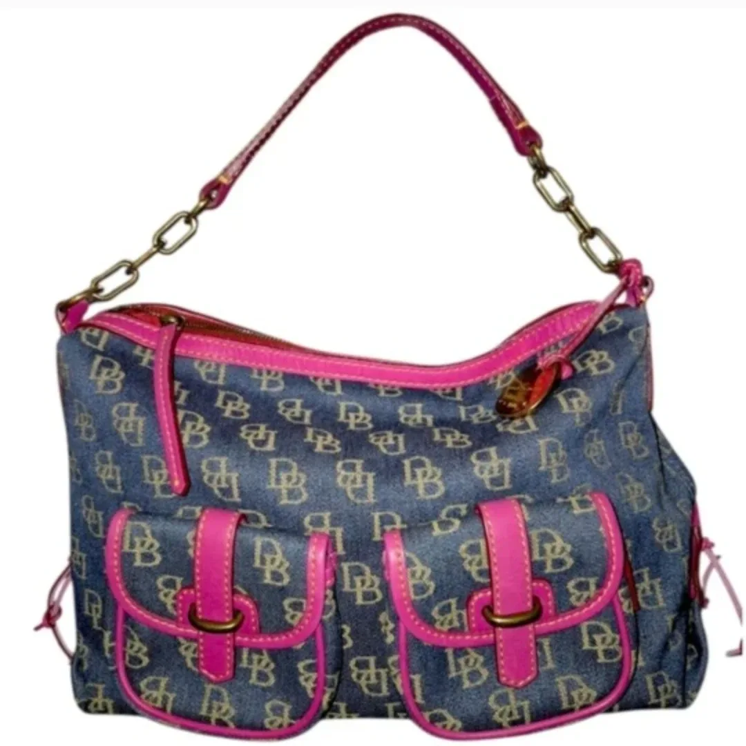 Dooney & Bourke Denim & Leather Shoulder Bag thumbnail