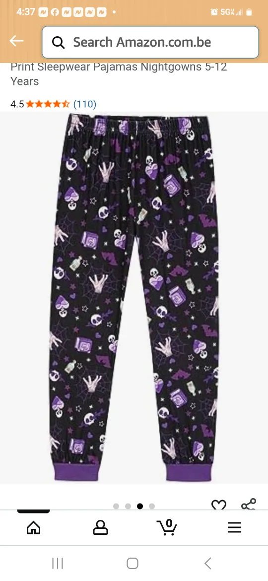 Wednesday Addams Family Pajamas, Size 12T image indicator(5)