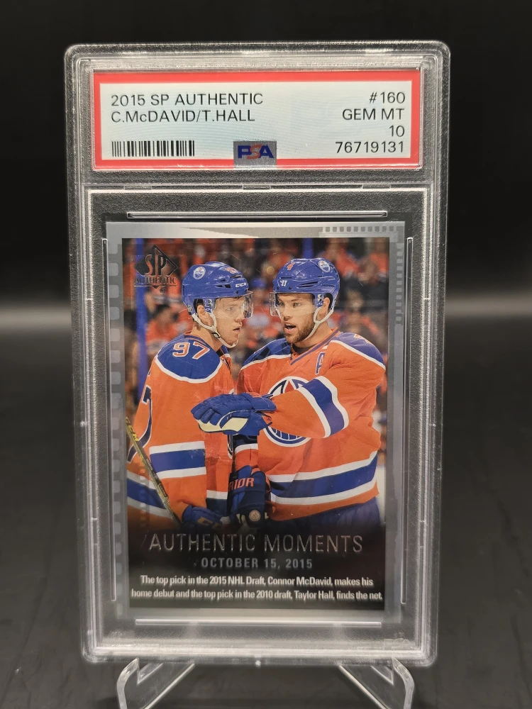 Connor McDavid & Taylor Hall Hockey Card