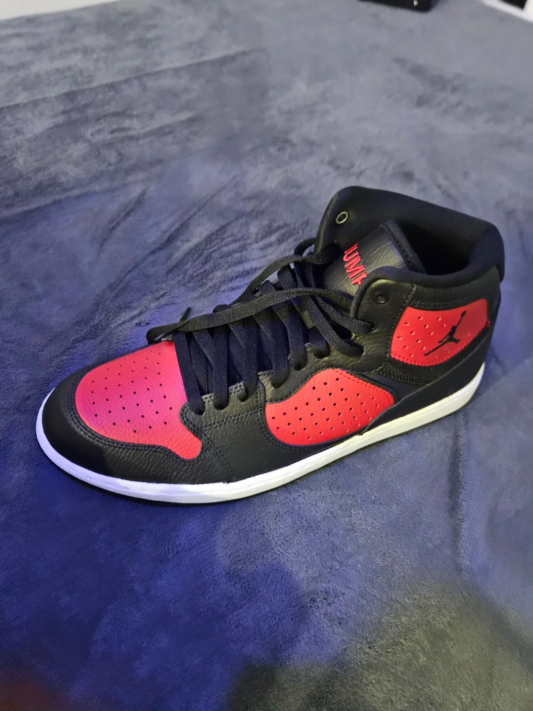 Jordan Access Black/Gym Red-White, Size 10 image indicator(3)