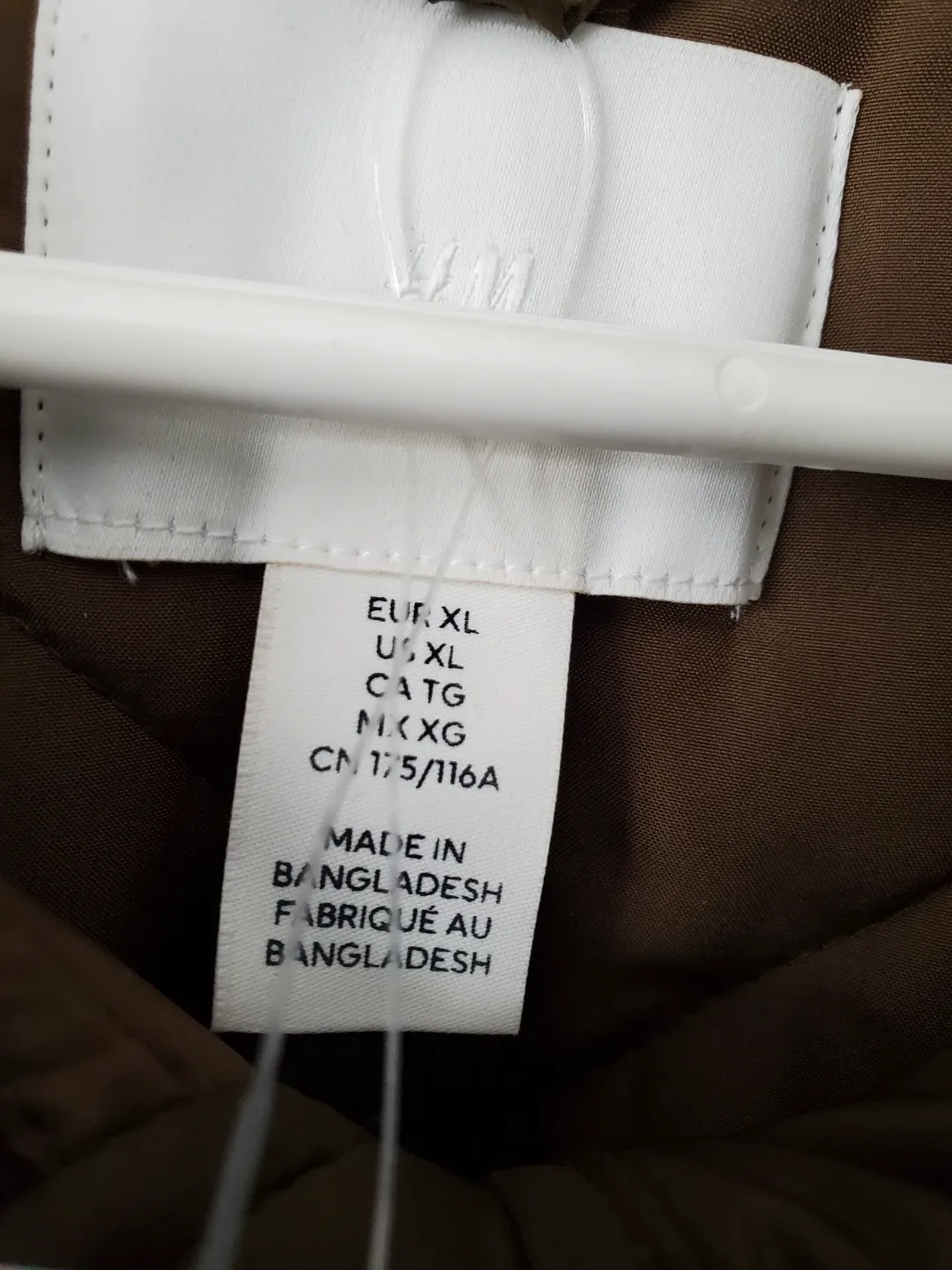 H&M Quilted Jacket - XL - Olive Green image indicator(2)