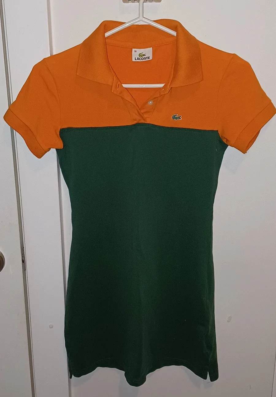Lacoste Polo Shirt - Orange & Green