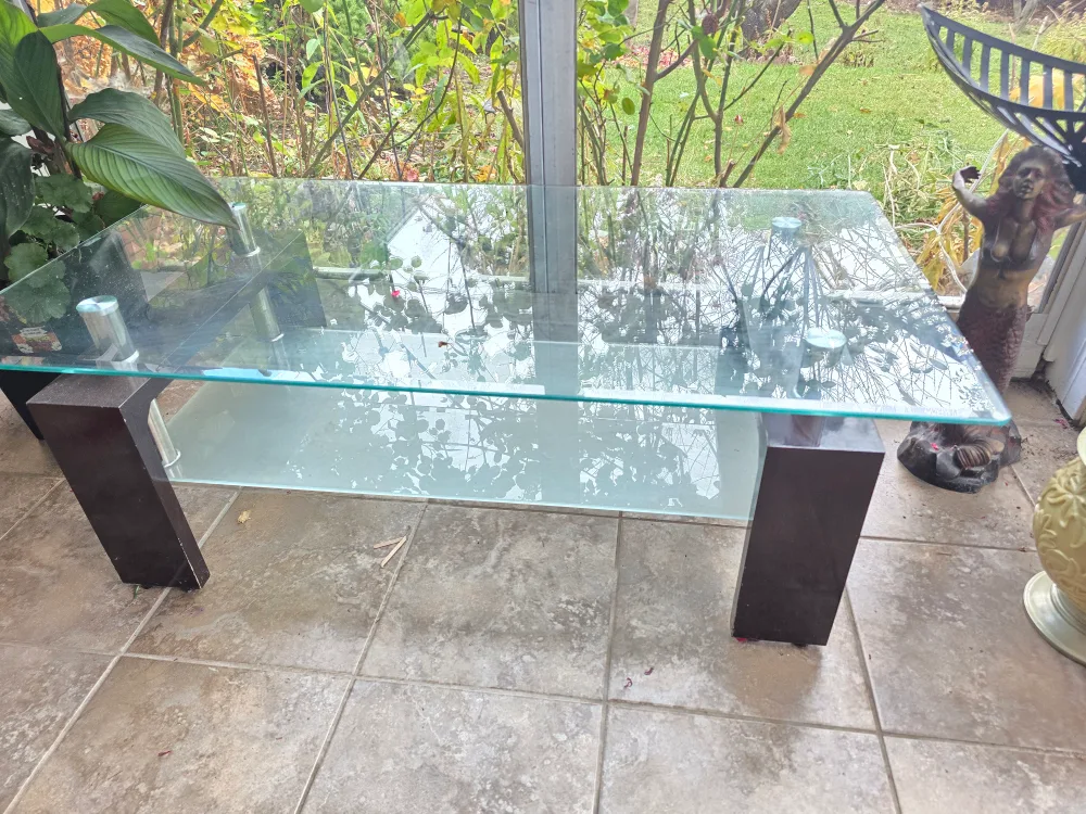 Midern, Glass two level coffe table for sale