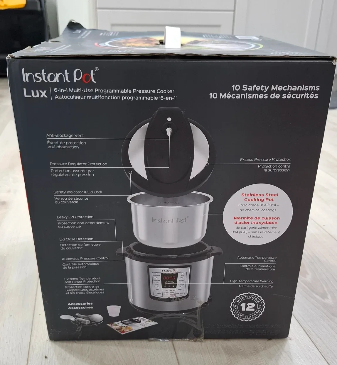 Instant Pot Lux 6-in-1 Multi-Use Pressure Cooker - 6 Quart image indicator(5)