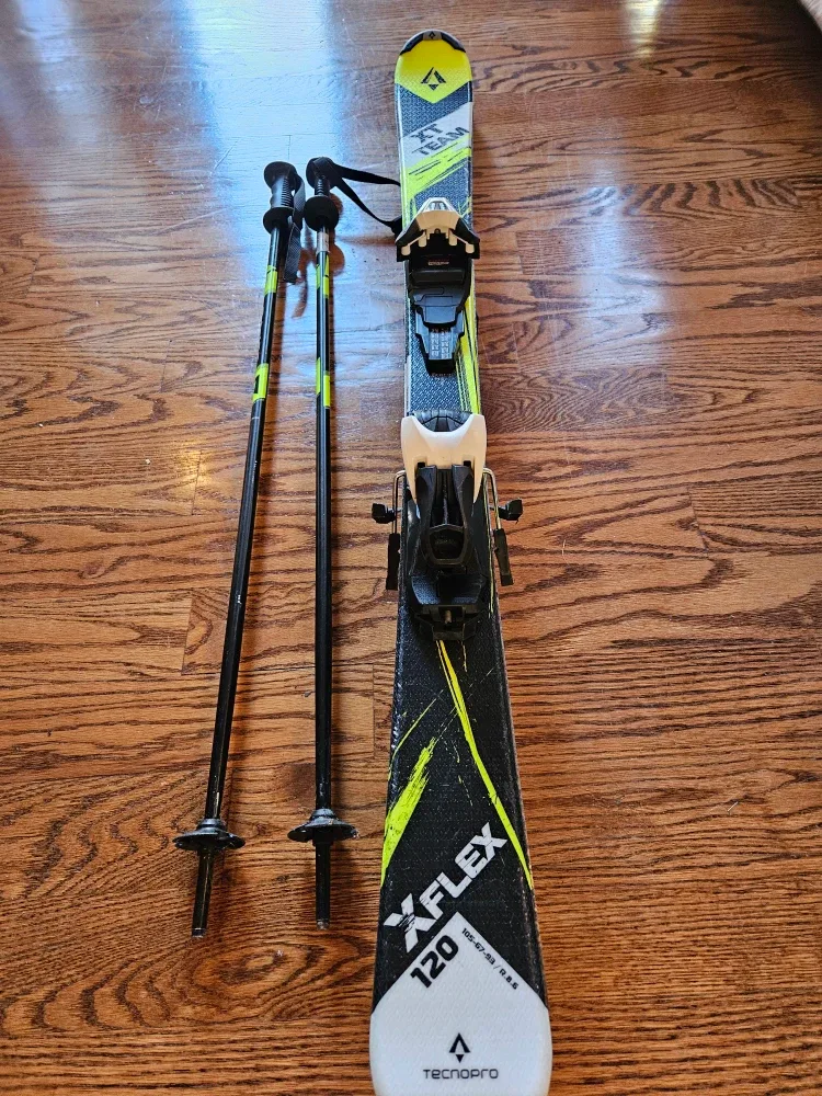 Tecno Pro Skis with Poles