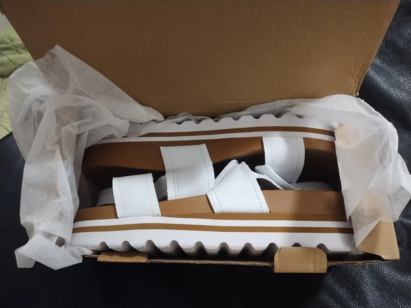Zitop White Platform Sandals - Size 12 (New) image indicator(3)