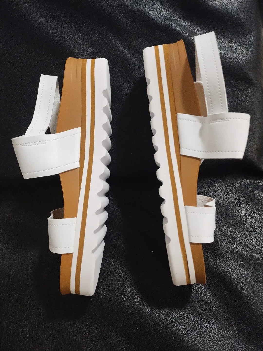 Zitop White Platform Sandals - Size 12 (New) image indicator(4)