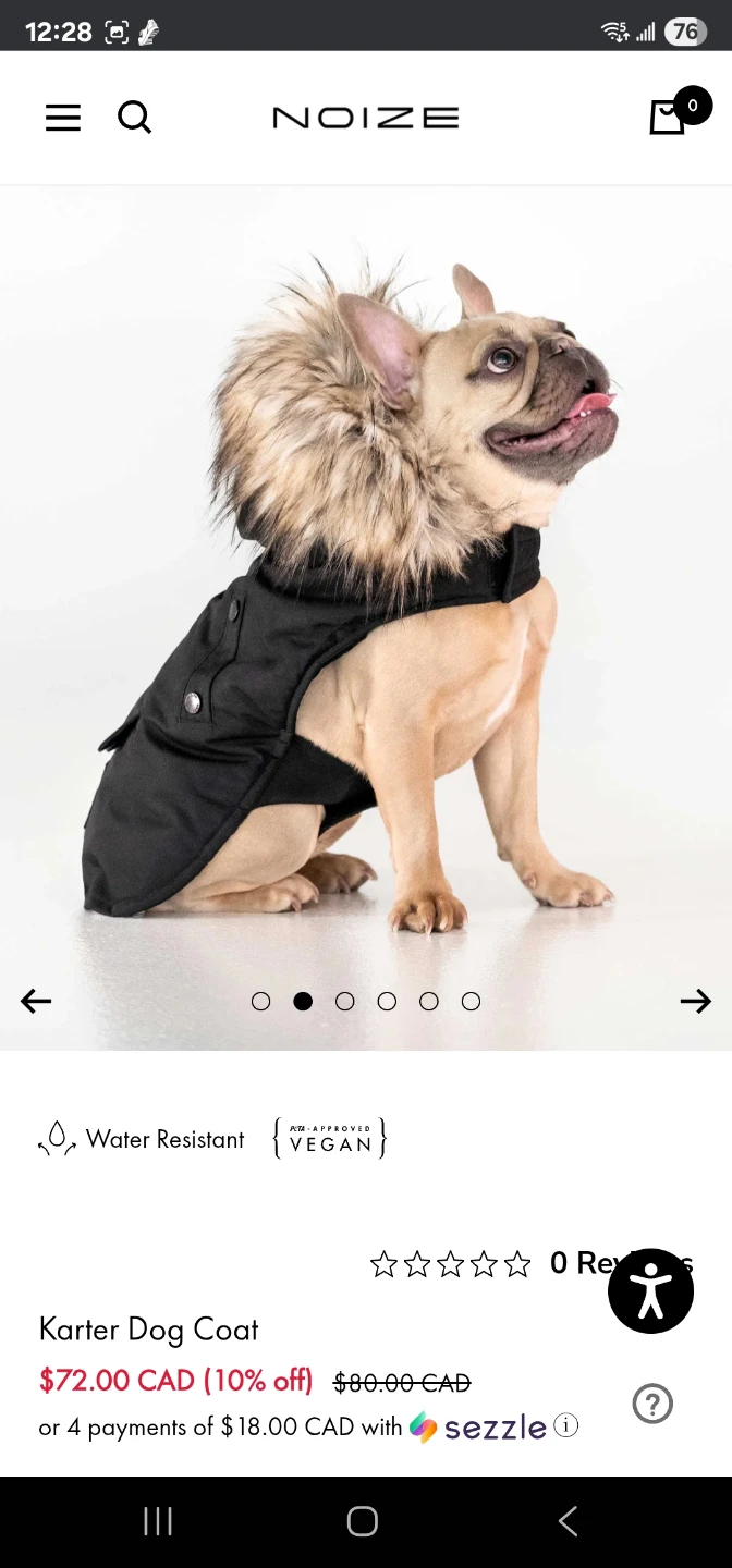 Noize Karter Dog Parka - Black, L/XL - photo 5