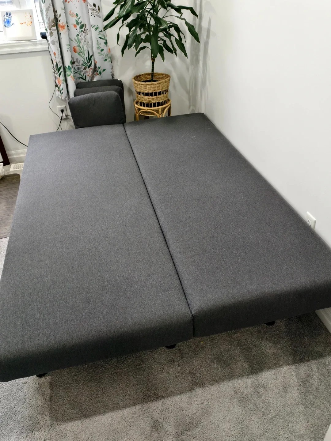 Full/Double IKEA ÄLVDALEN Dark Grey Sofa Bed with Storage image indicator(5)